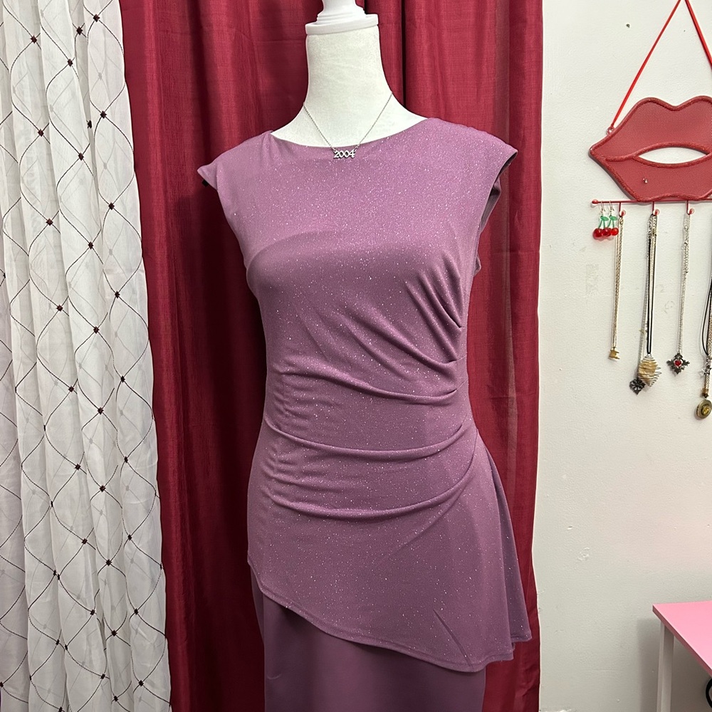 Enfocus Studio Asymmetrical Lavender Dress